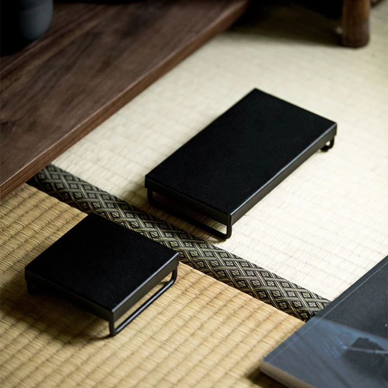 

Japanese Handmade Iron Art Teapot Stand Tray Tea Ceremony Accessories Tea Set Display Curio Rack