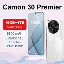 Smartphone Camon 30 Pro, 7.3 HD +, Android 14, 16 Go + 1 To, 6800mAh, Édition Globale, 5G, Touriste, EpiPhone, Snapdragon 888, Nouveau