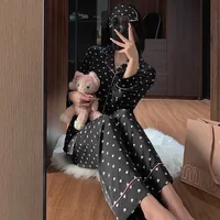 Spring and Summer New Women's Senior Ice Silk Women's Pajamas Love Teenage Girls Students Casual Pajamas Homewear Two-Piece Set - Image 4