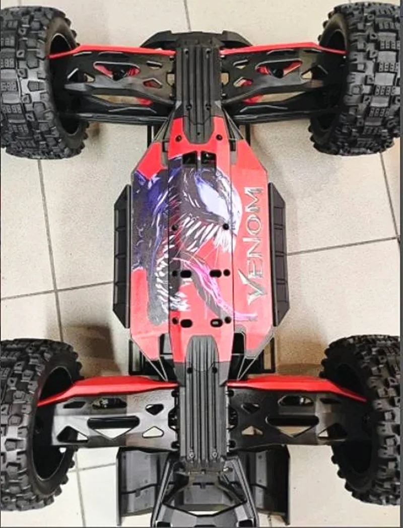 GVM Chassis Skin Protector Chassis Armor Skid Plate Chassis Wrap Kit Chassis Wrap Protection Skin For Traxxas XRT 1/6 8S