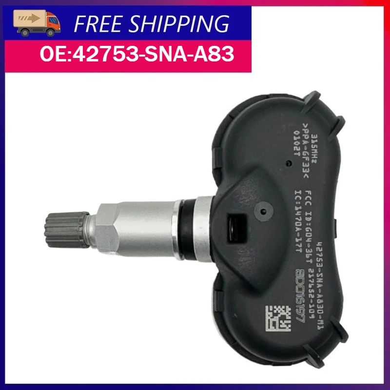 1/4PCS 42753-SNA-A83 Tire Pressure Sensor For Acura CSX Honda Odyssey Insight Fit Element Civic 315MHz 42753-SNA-A830-M1 TPMS