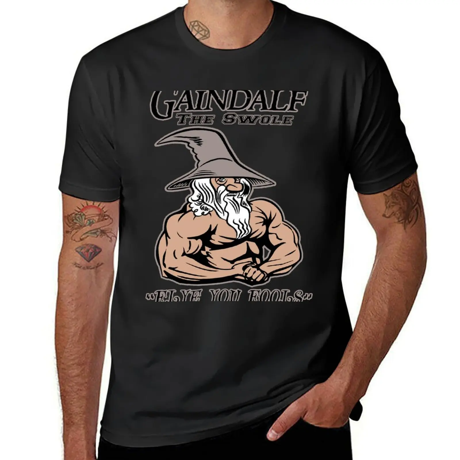 Gaindalf The Swole T-Shirt funnys for a boy mens graphic t-shirts funny