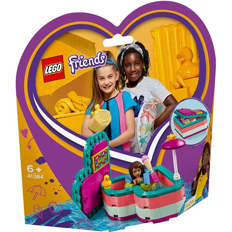 

Lego Friends Series 41384, летняя коробка сокровищ Andrea, игрушки, строительные блоки, подарок