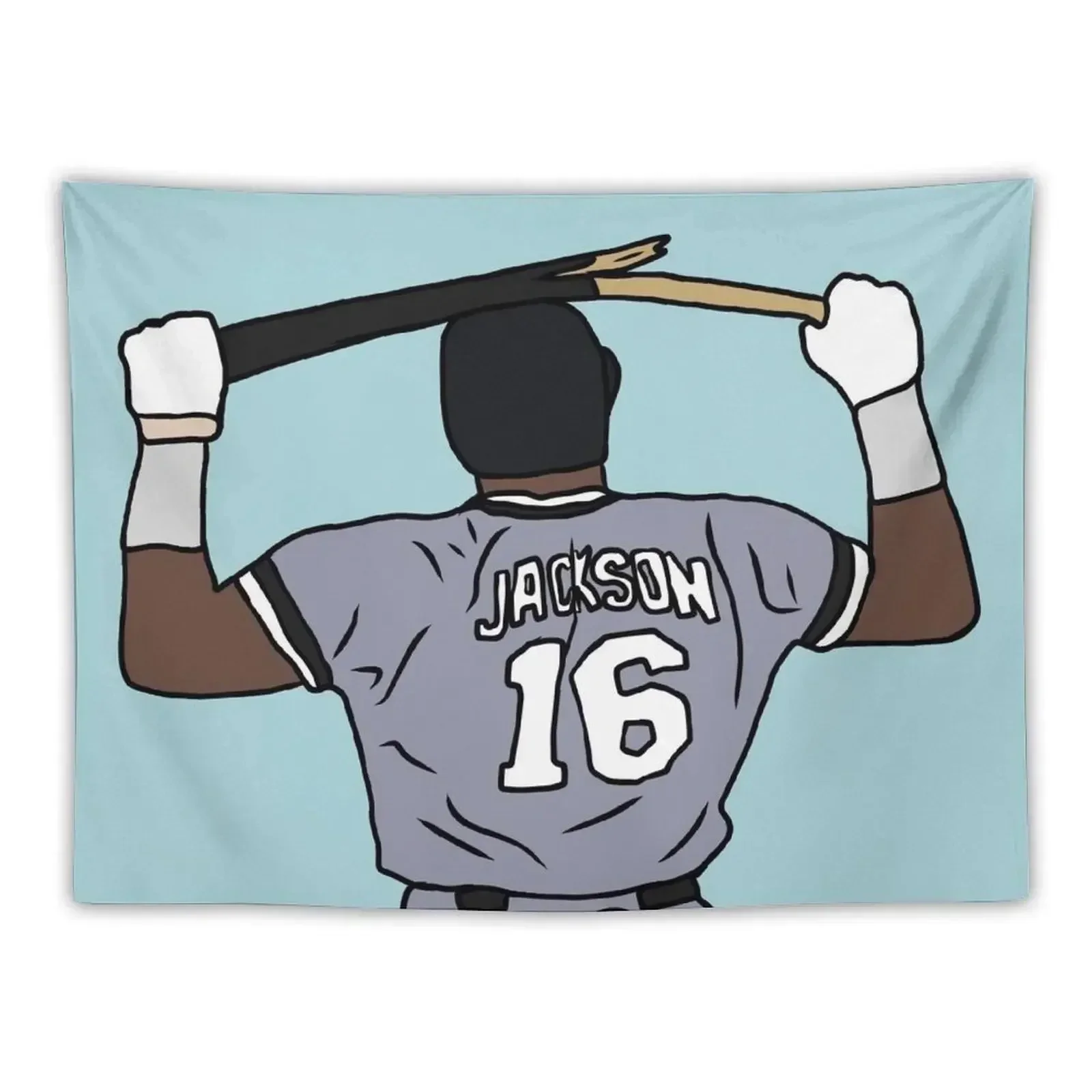 

Bo Jackson Breaking A Bat Tapestry Decoration Wall Carpet On The Wall Luxury Living Room Decoration Tapestry