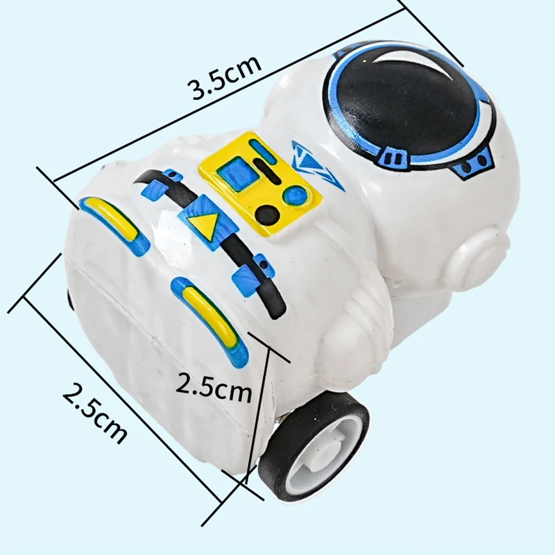10 pz/borsa Creativo Mini Astronauta Tirare Indietro Giocattoli Novità Tirare Indietro Giocattoli Del Fumetto Tirare Indietro Auto Giocattolo Per Bambini Festa Di Compleanno Favori