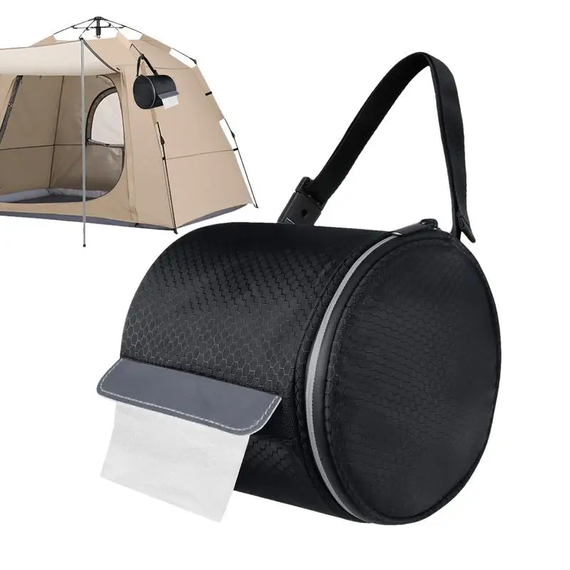 Toilet Paper Cover Waterproof Camping Toilet Paper Holder Toilet Paper Bag Paper Towel Cover with Strap Toilet Paper Protector