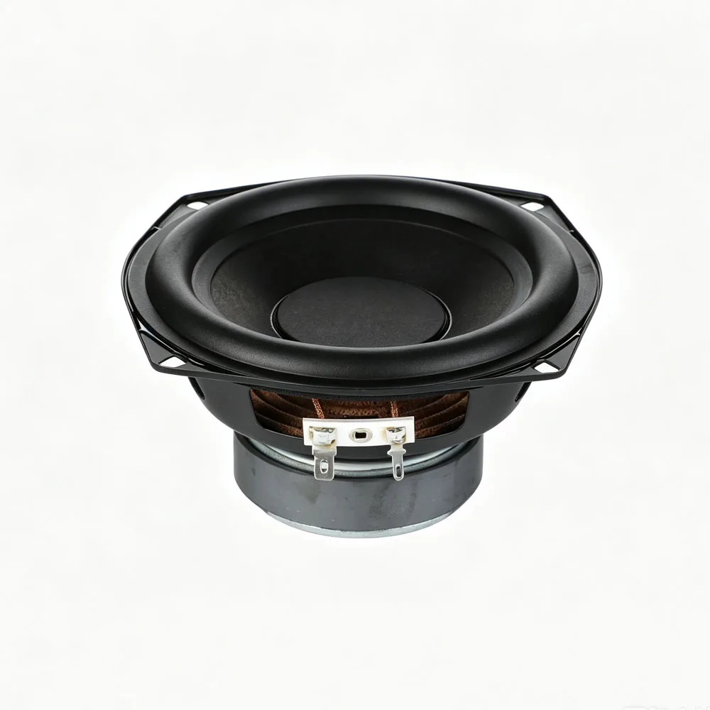 1 Unidade de Subwoofer de 5,25 Polegadas (133MM) 4 Ohm 30W com Borda de Borracha e Cone de Papel para Graves Potentes - Ideal para Sistemas de Áudio DIY para Casa e Carro