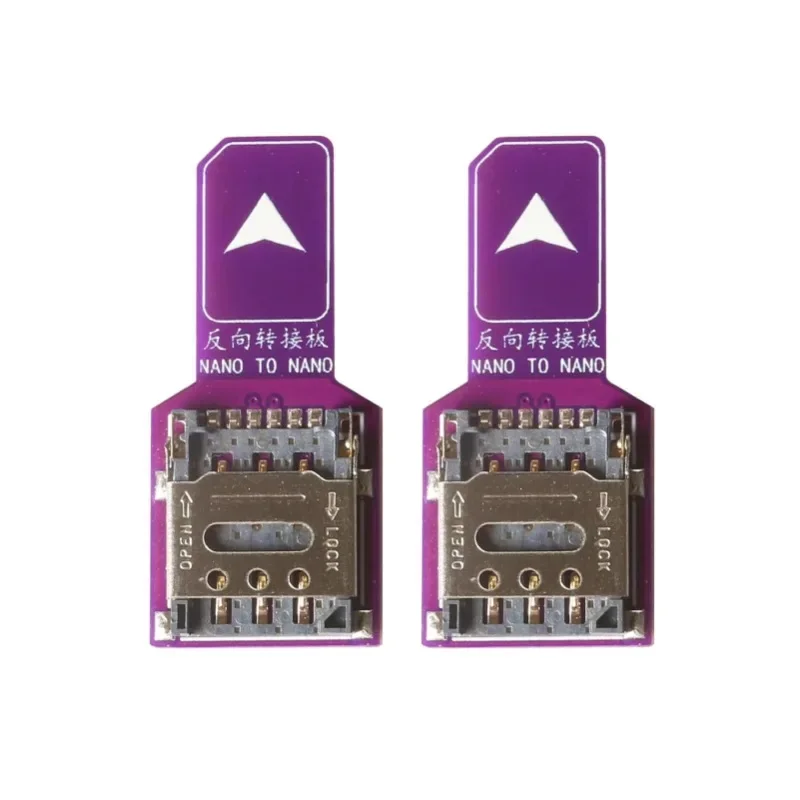 For PCB SIM Nano SIM Card to Nano SIM Card Adapter Expander Test Board Card Reader Quick Conversion Board Male to Female