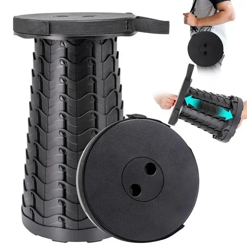 Imagen 2 del producto Silla de pesca portátil, ligera, plegable, con bolsa de transporte para acampar al aire libre y pescar, cómoda y duradera silla para exteriores