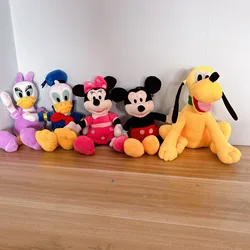 Disney Cute Mickey Mouse Plush Toy Cartoon Minnie Mickey Plushies Donald Daisy Duck Pluto Goofy Doll For Girl Xmas Gift