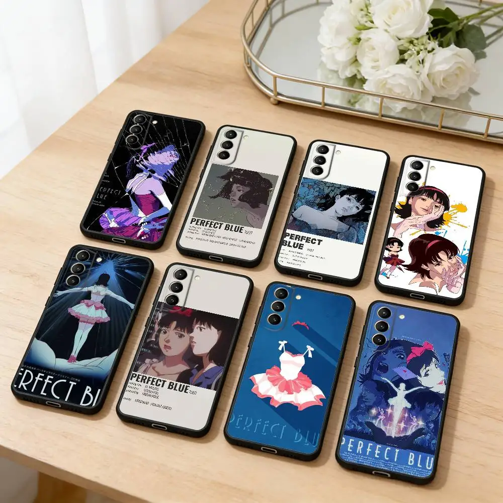 

Perfect Blue Anime Phone Case For Samsung S25,24,23,22,30,21,10,9,Ultra,Plus,Lite,FE,4,5 G Soft Black Case
