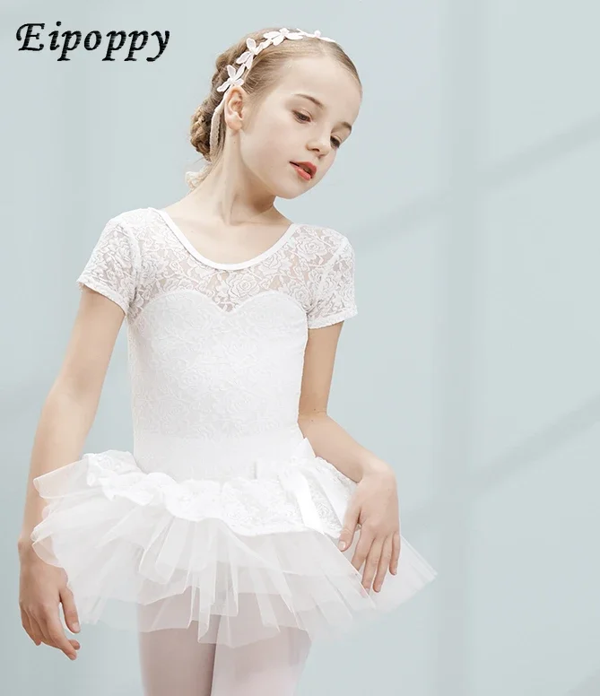 

Dancing Dress Women's Summer Short Sleeve Ballet Dance Dress Exercise Clothing Latin Costumes