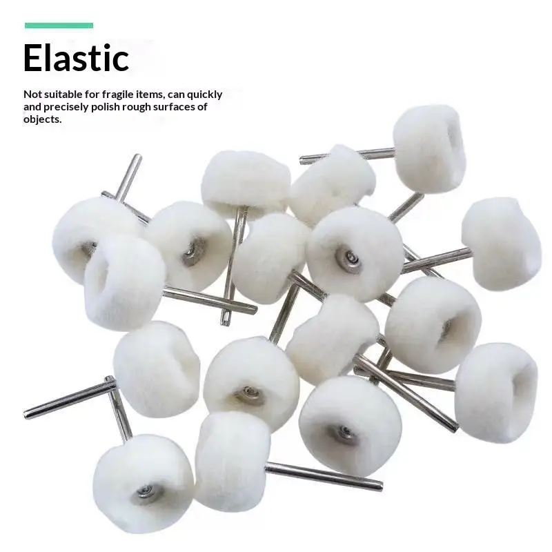 10Pcs Mini Grinding Sanding Head Abrasive Disc Felt 2.35/3mm Shank Buffing Wheels Metal Polish Brush Drill Rotary Tool