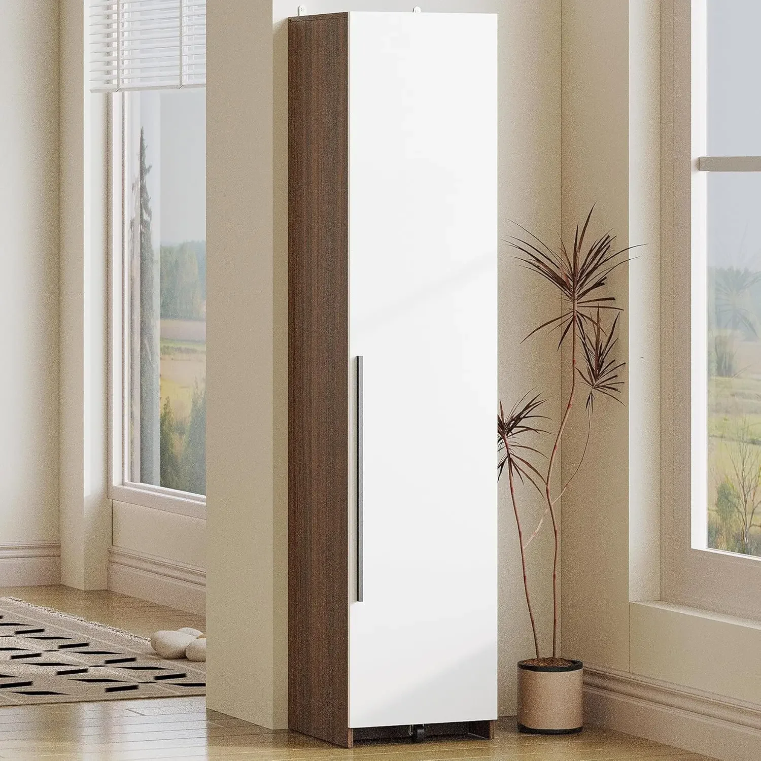 [High-Quality, Hot Deal!]70" Pantry Storage Cabinet, Single Cabinet Pantry, Freestanding Tall Narrow Cupboard with 11 Adjustable