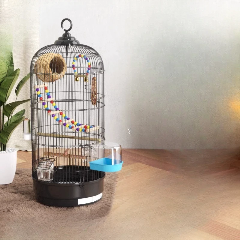 

Accessories Large House Bird Cage Parrot Carrier Rabbit Budgie Bird Cage Habitat Canary Jaula Decorativa Pet Products RR50BC