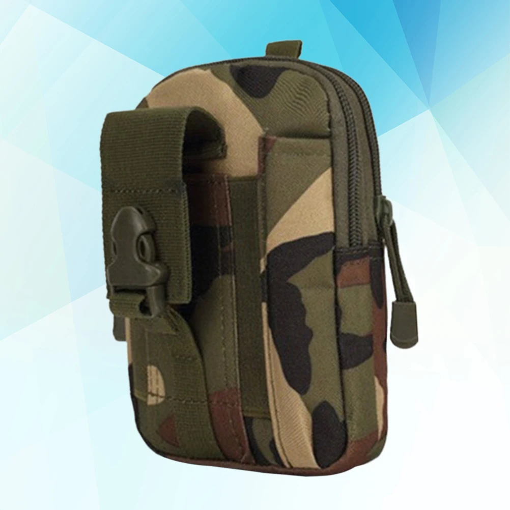 

Lightweight Waterproof Waist Pack Jungle Camouflage Oxford Cloth Durable for Outdoor Running Sling Pack