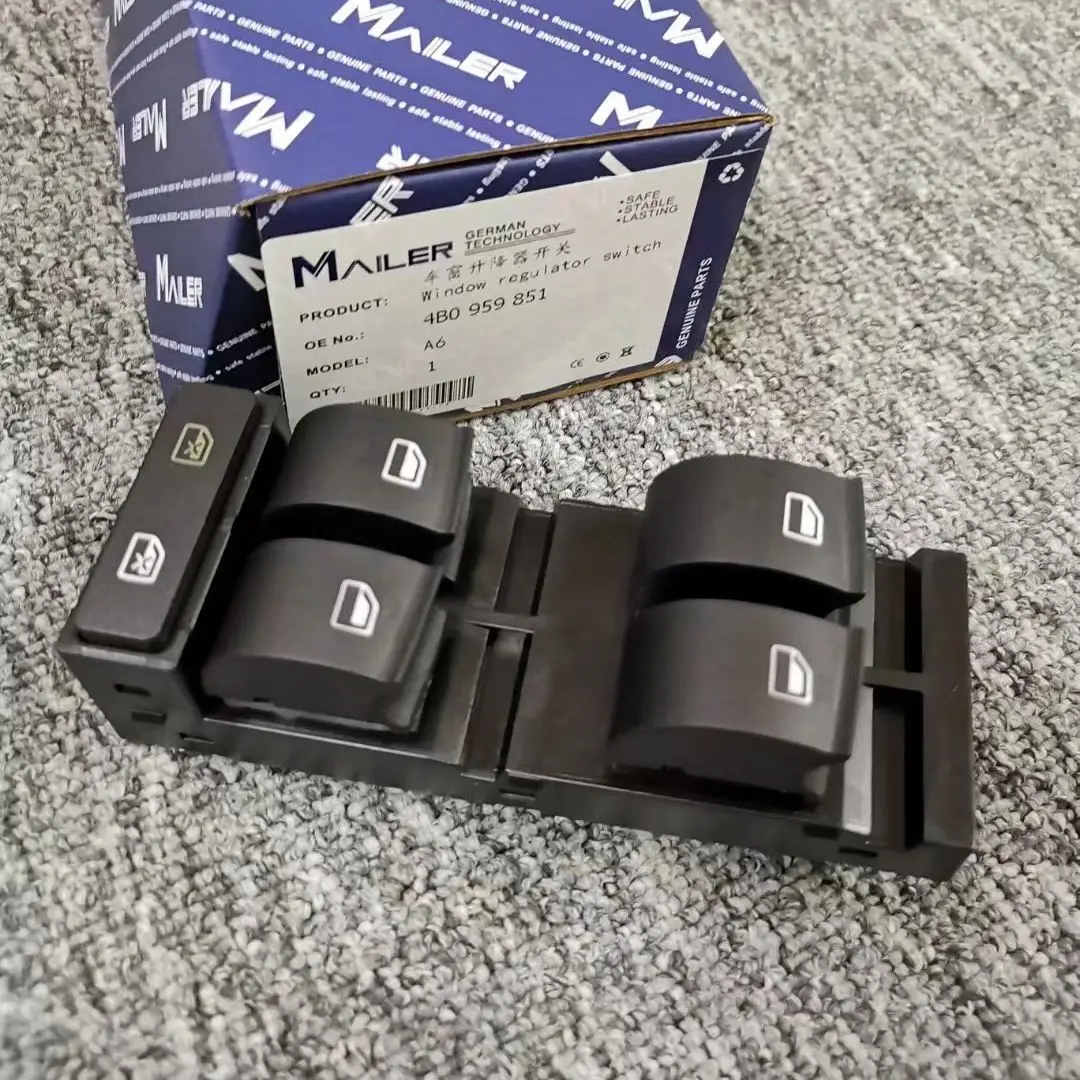 

High Quality Master Power Window Switch Panel Button Console For Audi A3 A6 C5 RS6 S6 Allroad 1998 - 2004 4B0959851