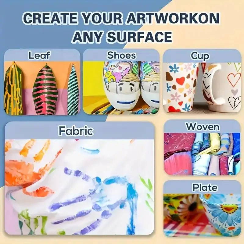 24-80 لون أكريليك أقلام الطلاء علامات فرشاة تلميح علامات الطلاء للرسم على الصخور الخشب قماش الحجر ، هدية الكريسماس Crafts بها بنفسك الحرف