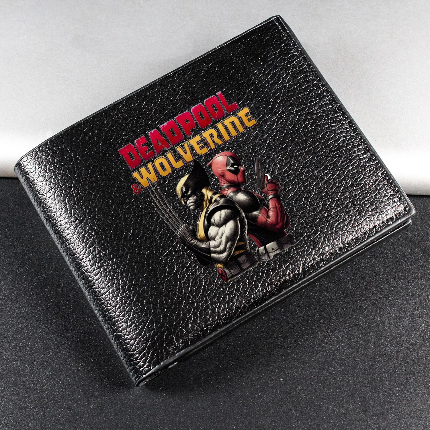 Deadpool & Wolverine Leather Wallet Simple Fashionable High-quality Pop Card Purse Cute Cartoon Marvels Character Birthday Gift