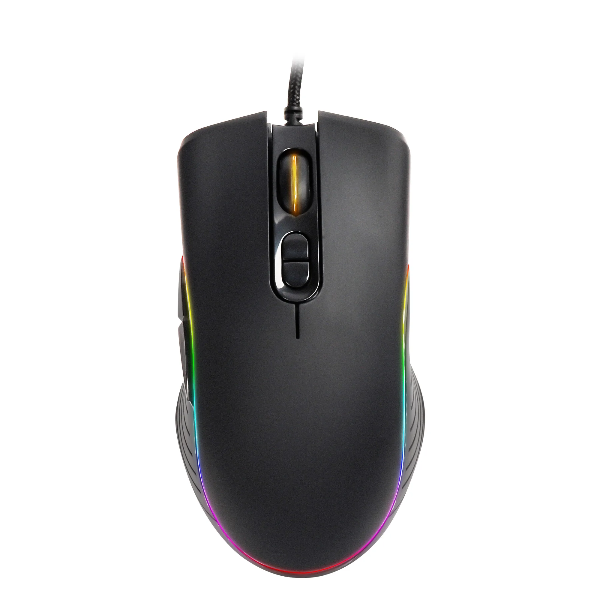 Wired  Mouse DPI Adjustable Functions Buttons RGB Backlight Comfortable Design Light Weight Responsive For Gaming Or Office Use