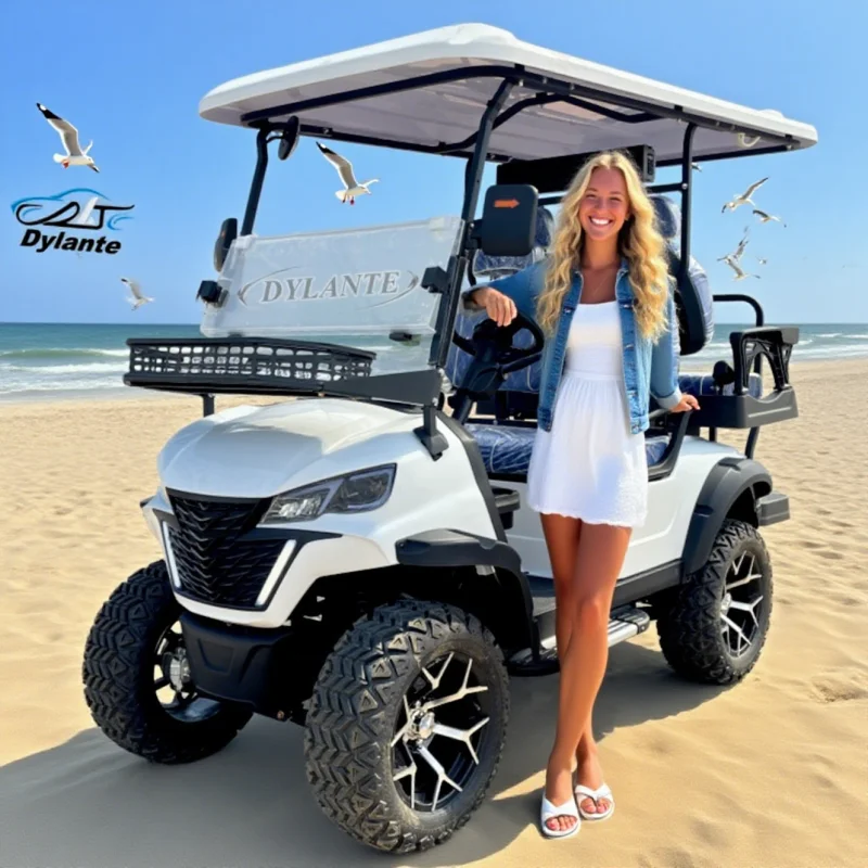 

High-Performance Luxury 4-Seater Electric Off-Road Golf Carts High-Traction Road-Legal Multi-Purpose Customizable for Club Use