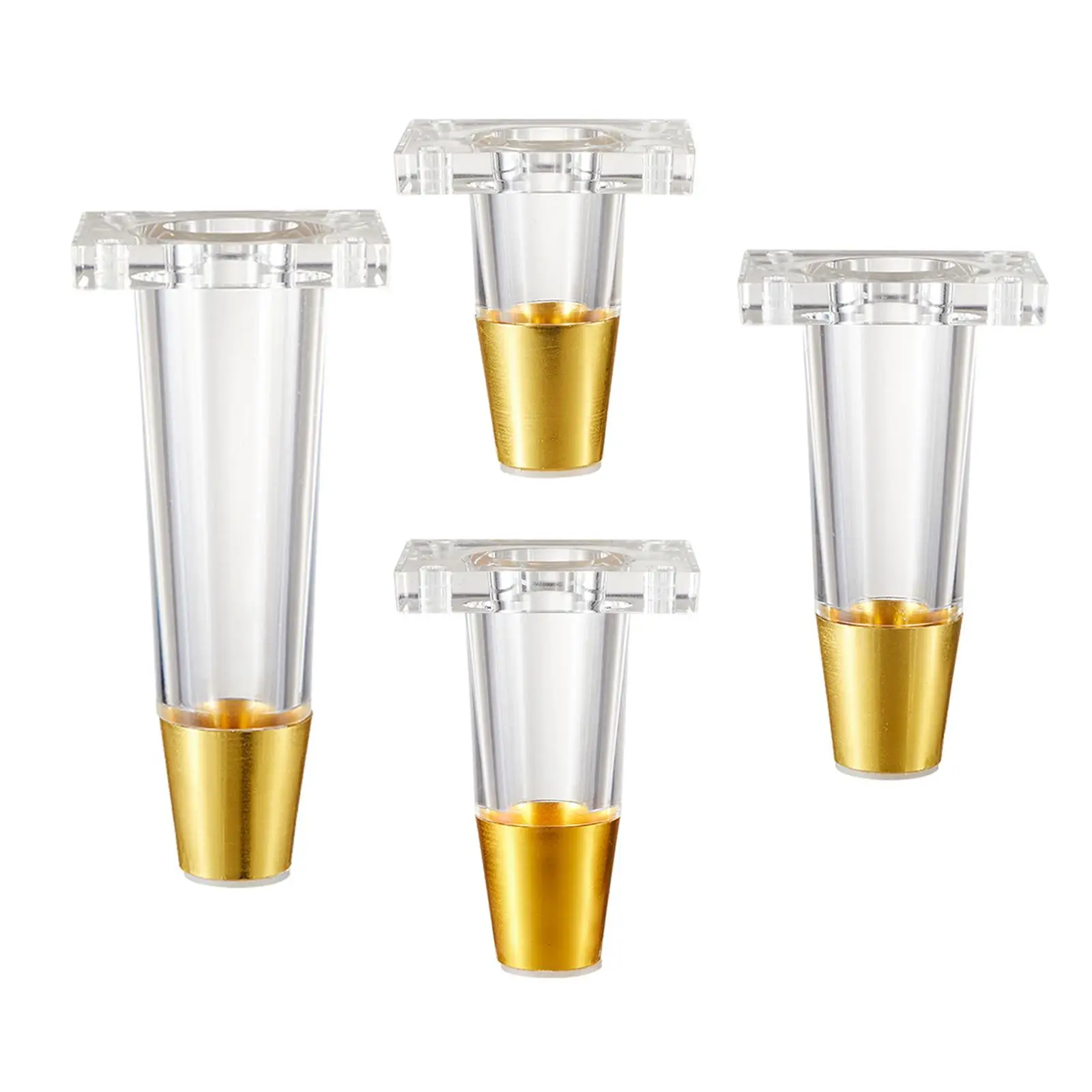 

Furniture Leg Floor Protector Acrylic Heavy Duty Trendy Decorative Chair Leg Cabinet Foot for Cupboard Table Desk Wardrobe Cafe