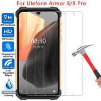 phone case for ulefone armor 8 pro screen protector tempered glass on armor8 armor8pro 8pro back cover 360 8case procase