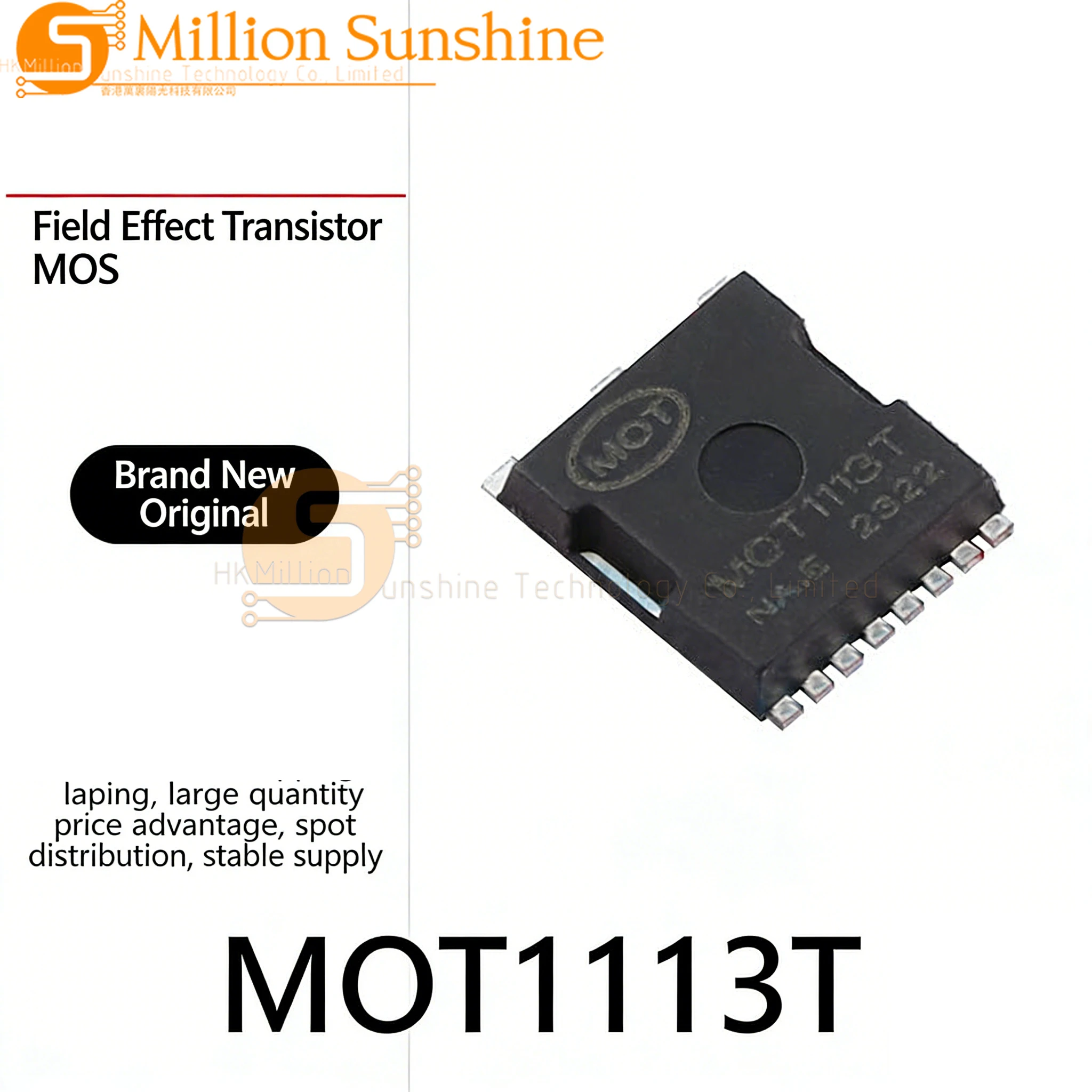 10pcs MOT1113T MOT1113 TOLL-8 N-Channel MOSFET 100V 500A Power Transistor IC
