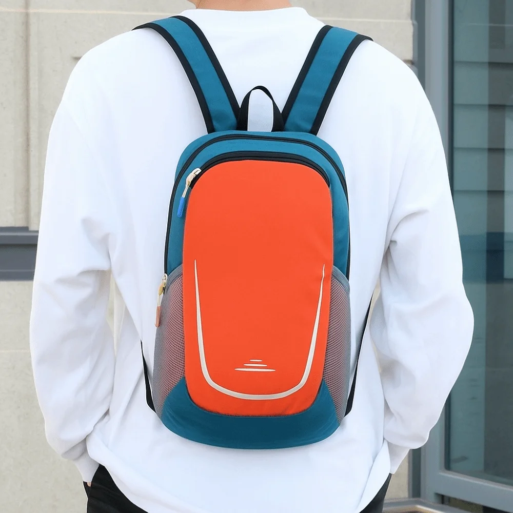 オックスフォード布製スポーツバックパック、多色軽量ハイキングナップサック、耐摩耗性防水トラベルショルダーバッグ、アウトドア用