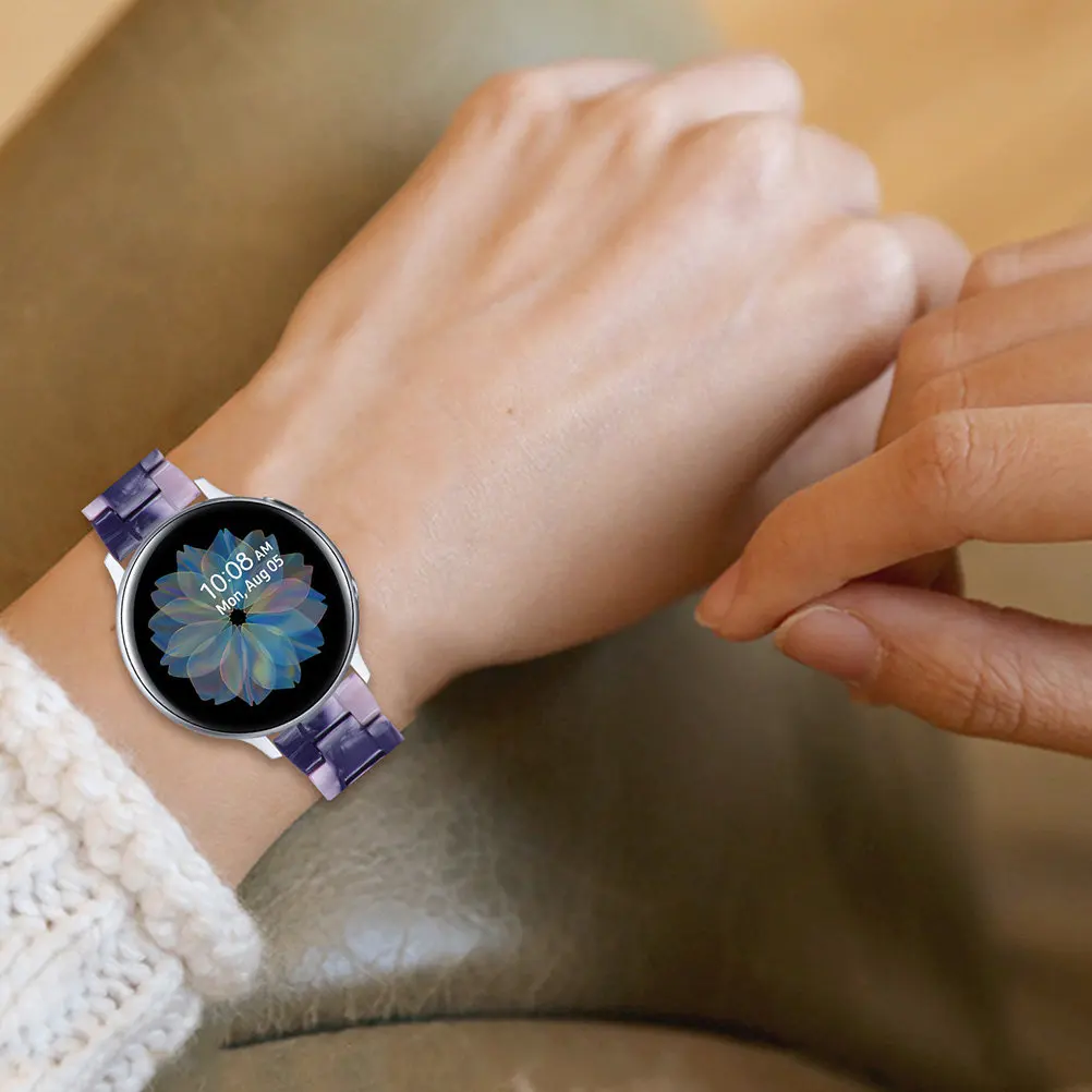 

1 шт. Декоративный ремешок для часов из смолы, совместимый, термостойкий, гибкий, удобный, на замену.