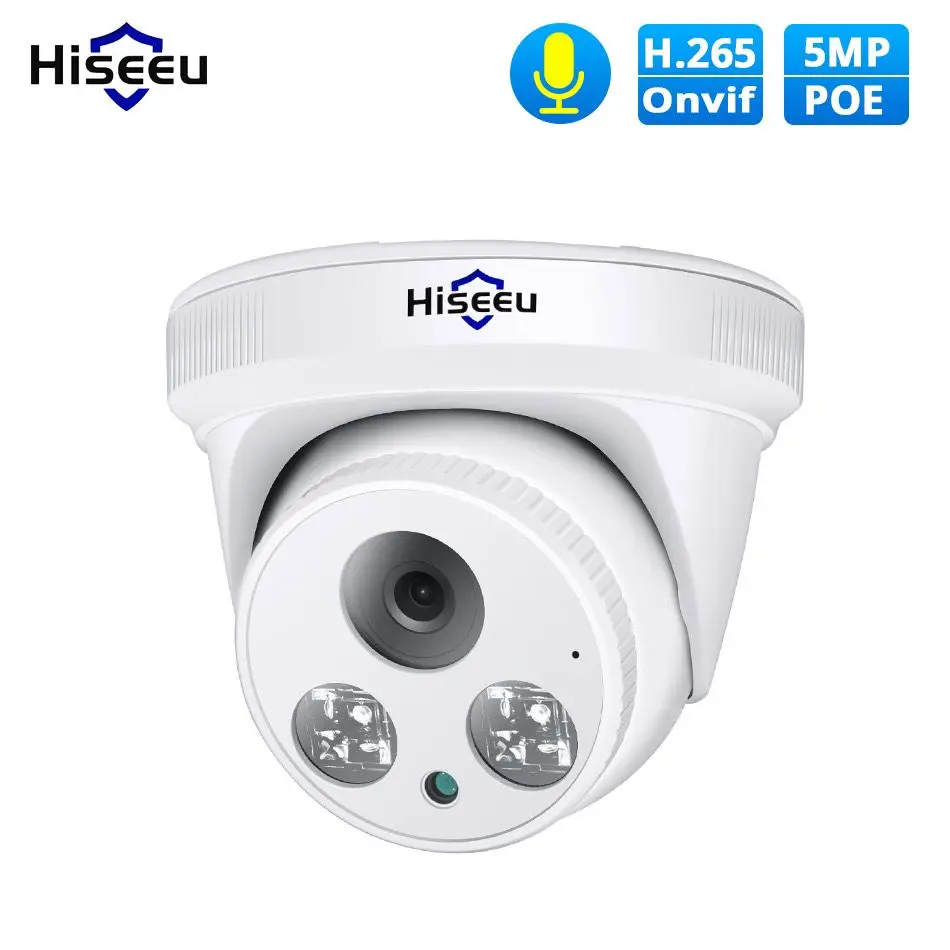 

Hiseeu 5MP POE IP Security Surveillance Camera WIFI Surveillance Camera CCTV Ai Auto Tracking HD Night Vision Home Camera