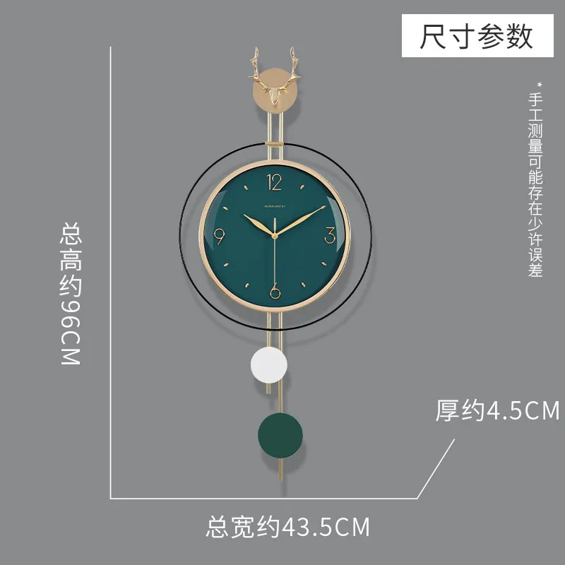 Corner Modern Wall Clocks Aesthetic Bedroom Luxury Kitchen Wall Clocks Nautical Nordic Horloges Murales Home Decor Items