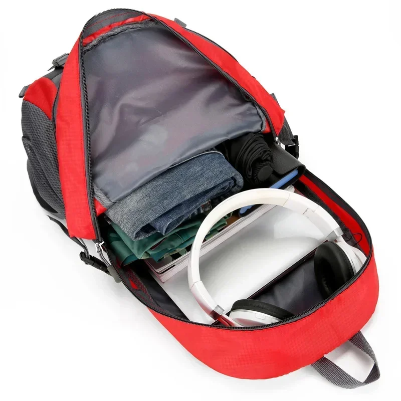 backpacks for men hiking and school Canvas Backpack Casual Canvas Travel Backpack Men's Backpack Ha RockCow Leather Studio The real color of the bag may differ from the pictures due to different light conditions when taking pictures and different screen setting 40L Nylon Waterproof Hiking Backpack