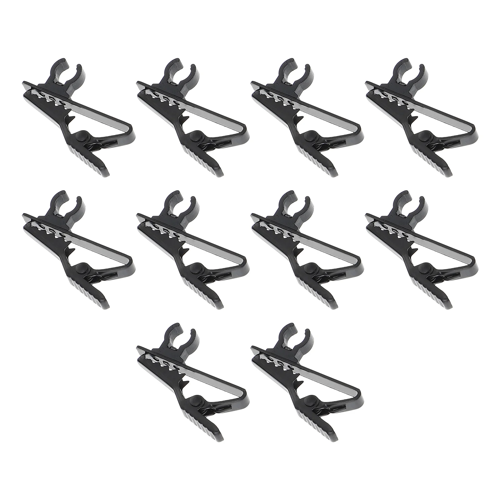 

10pcs Microphone Clips Mini Lapel Accessories 6mm Clamp Holder Wireless Practical Function KTV Stage Portable Lightweight