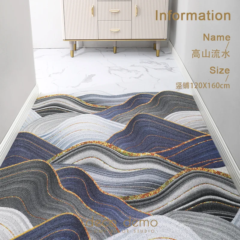 

Nordic Style Cuttable Carpet Fiber Doormat Durable Entrance Rug for Indoor Outdoor Home Doorstep Wear Resistant Floor Mat