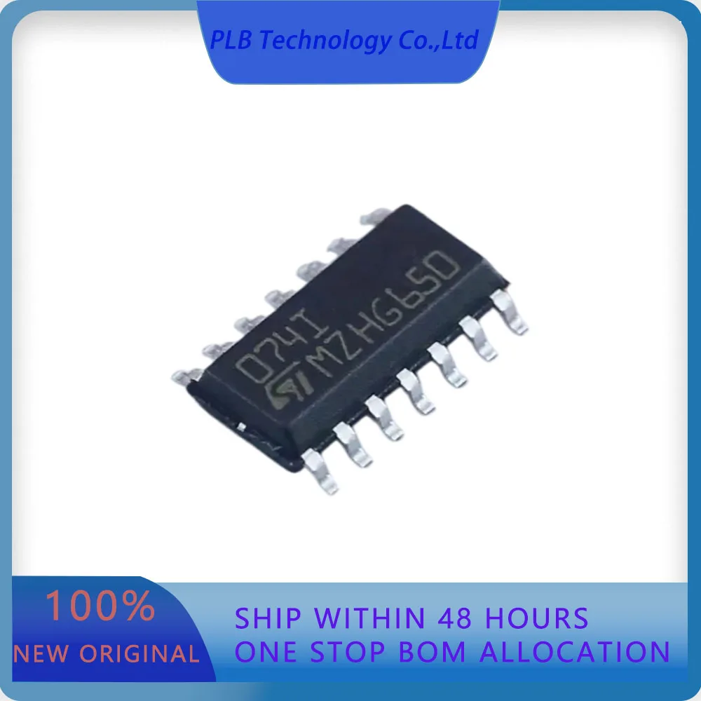 TL074IDT TL074  3mV 3MHz 13V/us 20pA 4 SOIC-14 FET Input Amplifiers Original Stock