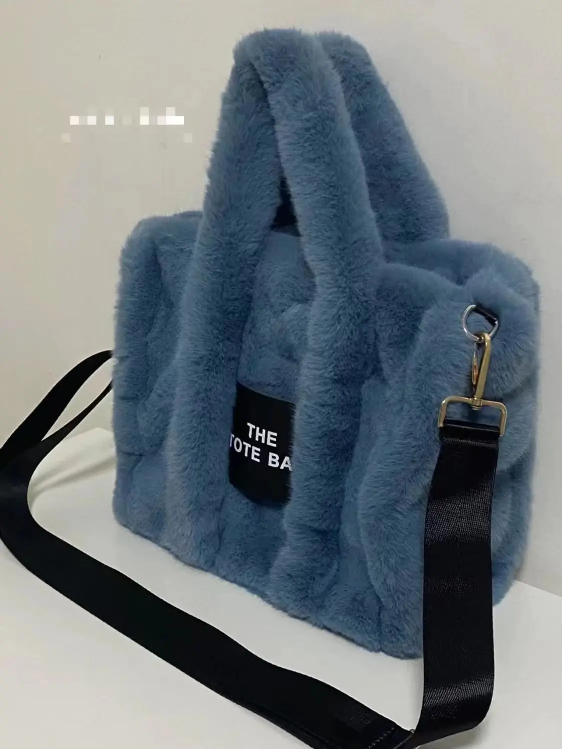 JIAERDI Casual Plush Tote Bag Women Autumn Winter Fur Large Capacity Handbag Ladies Harajuku Aesthetic Messenger Bag Handbags