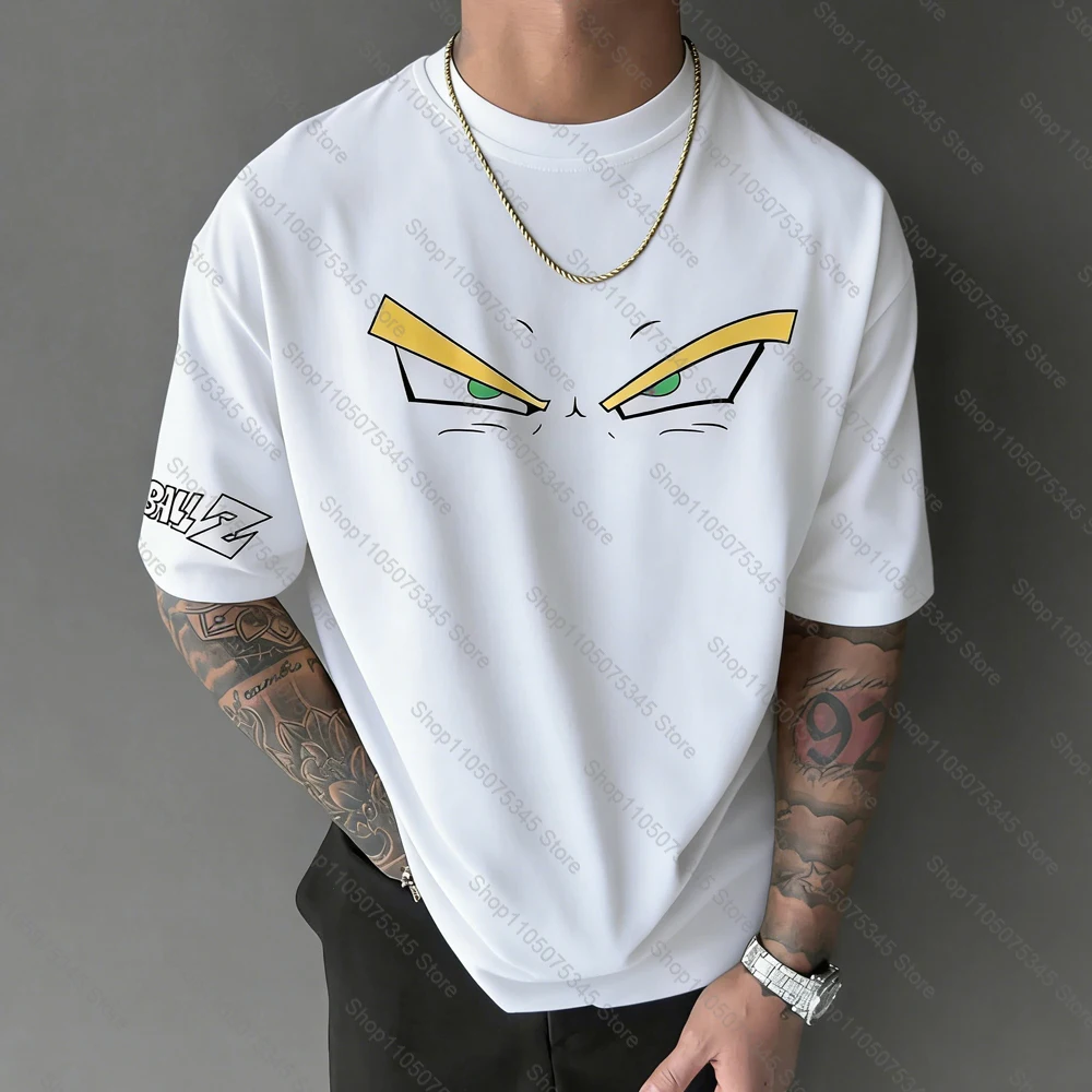 تي شيرت دراغون بول زد سوبر سايان للرجال والنساء تي شيرت برسومات الرسوم المتحركة تي شيرت صيفي ملابس غير رسمية بأكمام قصيرة ملابس Y2k كبيرة الحجم #3