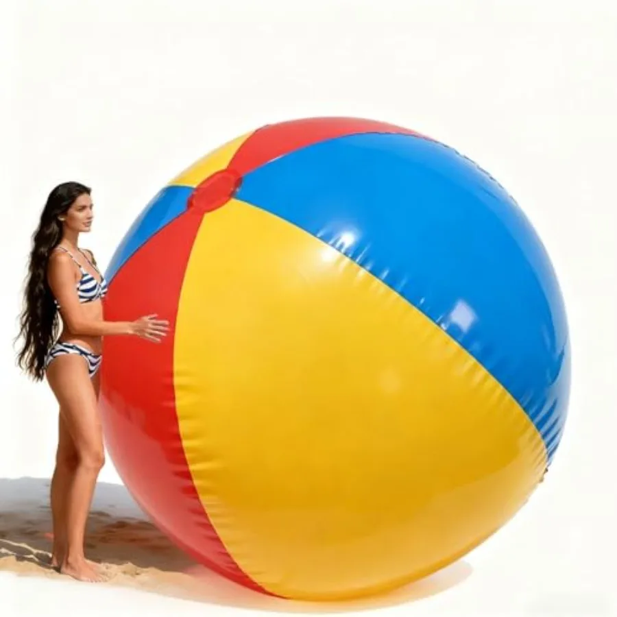 

Beach party inflatable beach balls PVC multicolor extra-large 39/59/78 sizes for summer festivals music events and outdoor deco