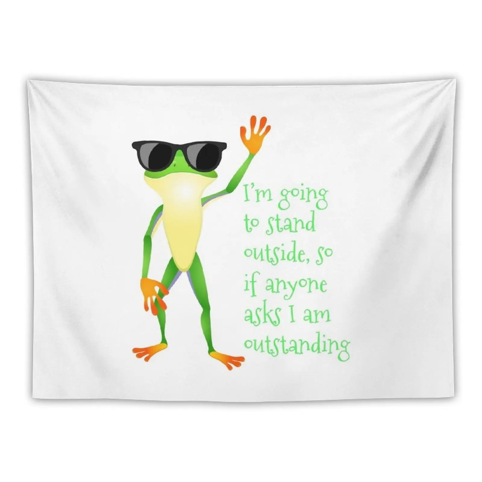 New If Anyone Ask I Am Outstanding Funny Stuff Tapestry Wall Mural Aesthetic Room Decors