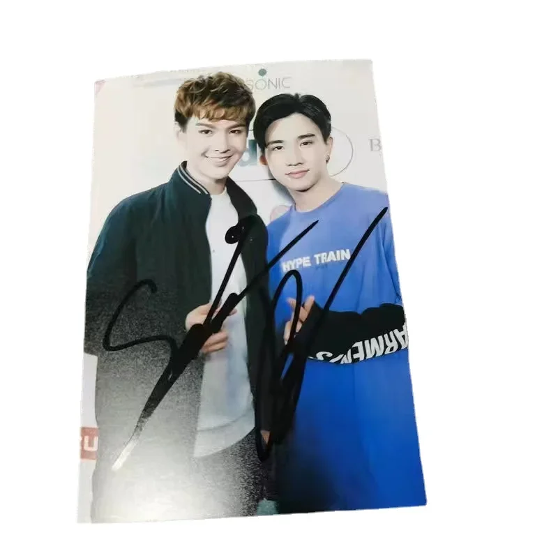 Perthsaint Wang Junyong Huang Mingming Autographed Photos Love Unexpectedly Drama Stills Promotional Poster Signature Picture