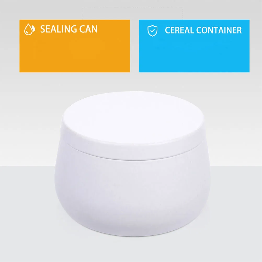 

12Pcs Tinplate Cans Round Sealed Cans Airtight Tea Storage Jewelry Crafts Container Gift Packaging Organizer Candies Boxes