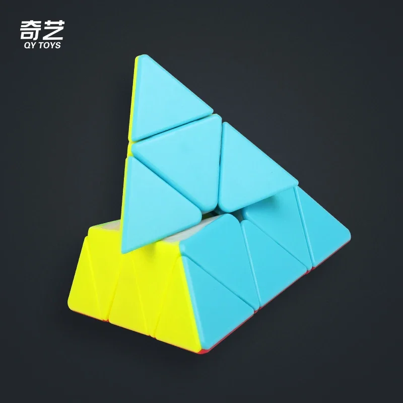 [ECube] QiYi QiMing S2 Pyraminx QiMing 스티커가 없는 검은색 스티커가 있는 3x3x3 매직 큐브 어린이를 위한 전문 Cubo 퍼즐 장난감