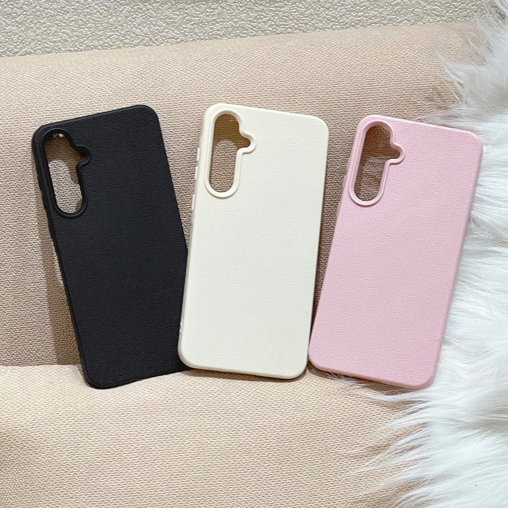 Einfarbige Leder-Handyhülle mit Litchi-Textur für Samsung A57 A37 A56 A55 A36 A35 A26 A17 A16 A07 A06 S26 Ultra S25 S24 Cover