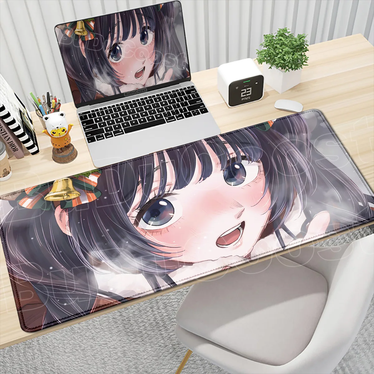 

Kawaii Kaoruko Waguri Mousepad New animation The Fragrant Flower Blooms with Dignity Keyboard Mat Office accessories XXL des mat