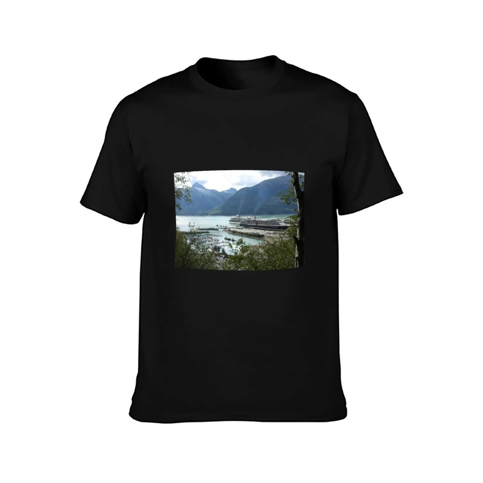 Bay of Juneau from Mt. Roberts T-Shirt Classic Graphic Short Sleeve Top T-Shirt