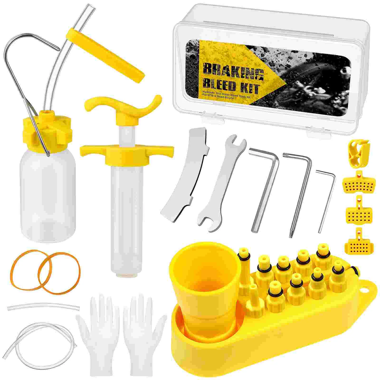 

Bicycle Repair Tools Brake Bleed Kit Bleeder Wrench Bike Grease Bleeding Hydraulic Disc for