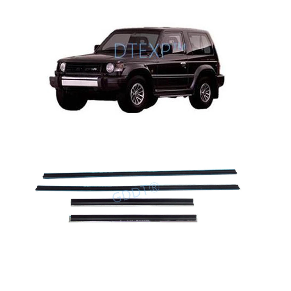 3 Door or 5 Door 1989-1999 Window Glass Rubber for Pajero 2nd Sealing Rubber for Montero Glass Protect Rubber Inner Black