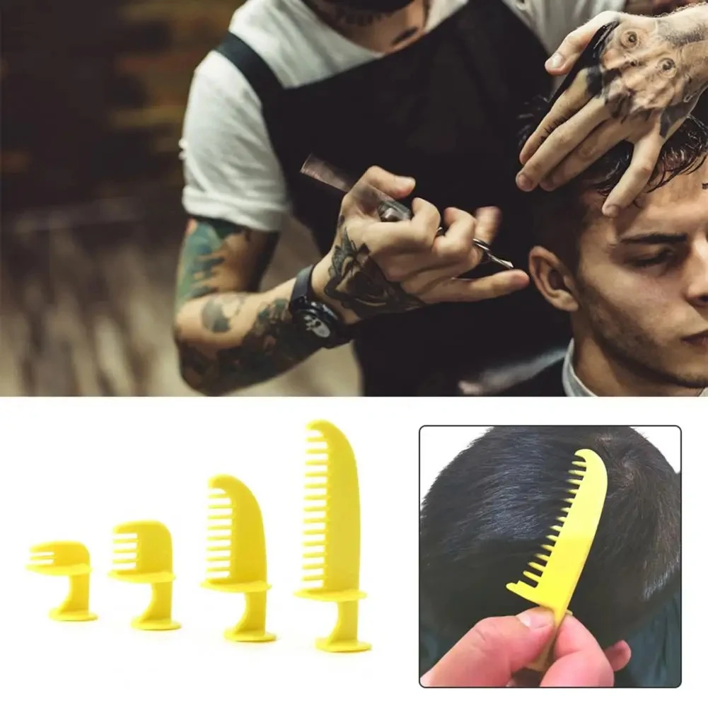 4Pcs Practical Haircutting Template Tool Rulers Templates Universal Haircut Styling Ruler Hairdresser Items Hair Cut Comb Guide