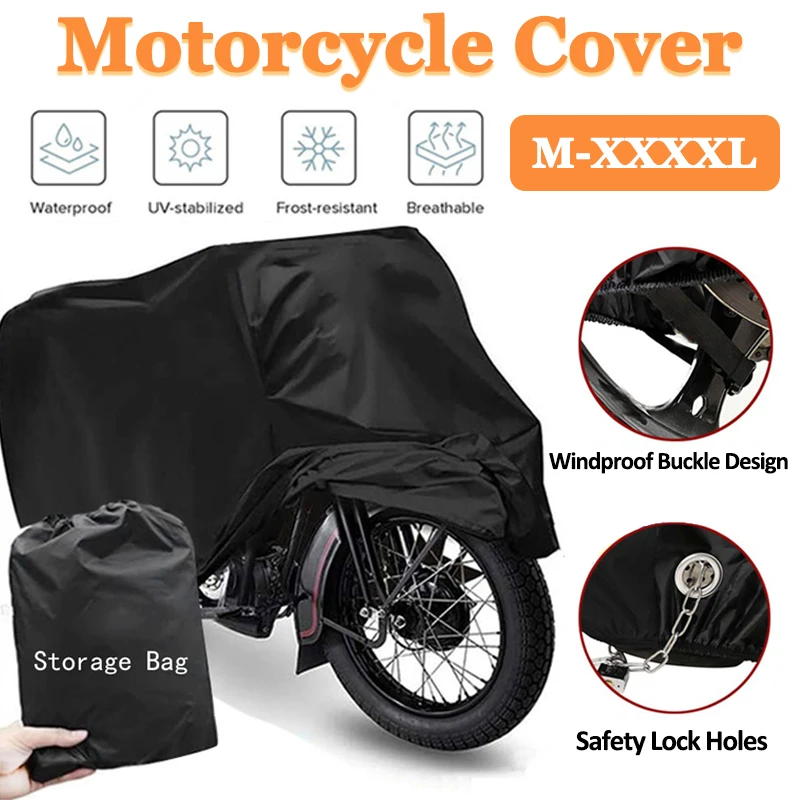 

Универсальный чехол для мотоцикла, водонепроницаемый, пылезащитный, от дождя, пыли, УФ-защита для скутера, велосипеда